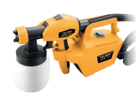 PISTOLA ELECTRICA P/PINTAR / PULVERIZADORA 650 W CON DEPOSITO 800 ML 5.50 AMP 110 V REF. 79779 MARCA TOLSEN