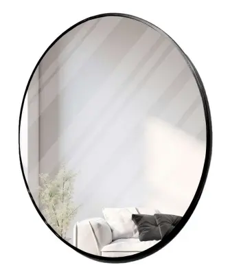 ESPEJO METALICO APOLO 79.5 X 79.5 X 2.4 CM NEGRO REF. 00401249 MARCA PIERROT