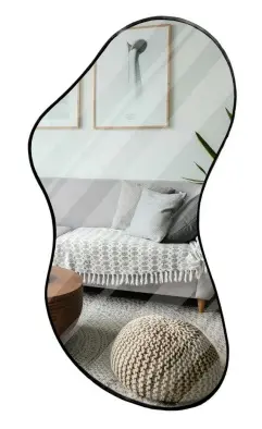 ESPEJO METALICO TITAN 15 X 74 X 2.4 CM NEGRO REF. 00401253 MARCA PIERROT