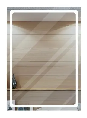 ESPEJO DE BAÑO RECTANGULAR RECTANGLE SAND 80 X 60 CM BASICO REF. 00403003 MARCA PIERROT