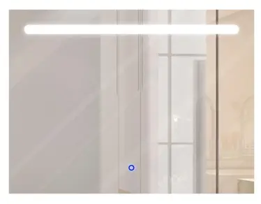 ESPEJO DE BAÑO RECTANGULAR LINE 80 X 60 CM 6000K DIMEABLE / CCT LED SENSOR TOUCH REF. 00404061 MARCA PIERROT