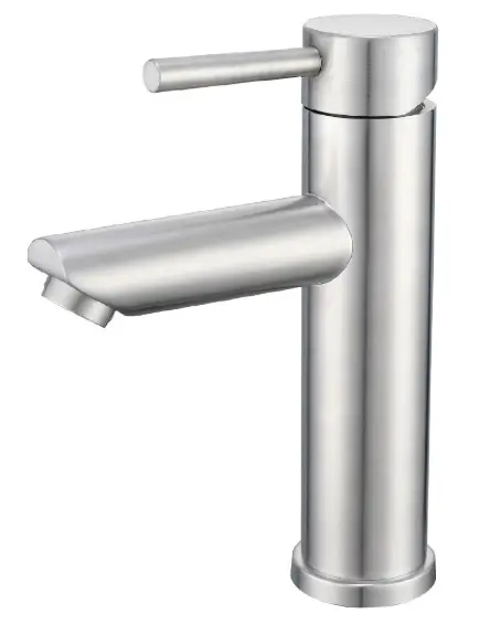 GRIFERIA PARA LAVAMANOS SERIE ECO DE 30 CM SATIN AGUA F/C REF. 14.400.2006 MARCA QUALITY METAL