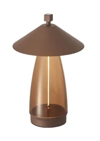 LAMPARA DE MESA DECORATIVA 1W 2200K 5V IP20 40LM RECARGABLE 4 HRS MARRON REF. LPT052 MARCA ILUMINAK