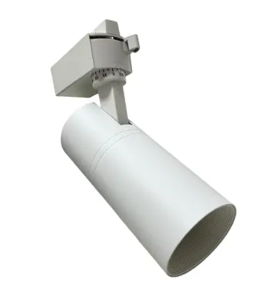 LAMPARA LED INTEGRADA TIPO BALA 20W 3500K 110V 1380LM P/RIEL TRACK LIGHT TIPO H ECOTRACK BLANCA REF. GLZ201 MARCA LUZAK