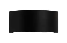 APLIQUE DE PARED CURVE 8W 3500K 85-265V 800LM IP44 COLOR NEGRO REF. HYVZ8W MARCA LUZAK
