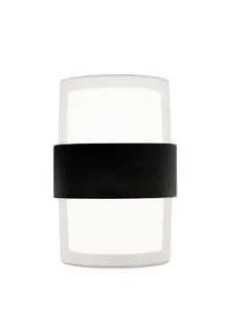 APLIQUE DE PARED TRANSPARENT 10W 3500K 85-265V 1000LM IP54 COLOR NEGRO REF. HYVZ10WR MARCA LUZAK