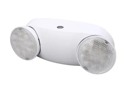 LAMPARA / LUMINARIA DE EMERGENCIA 260LM 6W 3500K 85-265V 2.200mAh (DURACION 180 MINUTOS) 2 FOCOS REF. EMH05 MARCA LUZAK