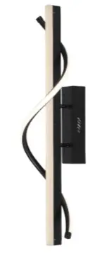 APLIQUE DE PARED TREND L19 11W 3CCT 85-265V IP20 NEGRO MATE REF. SXA19 MARCA ILUMINAK