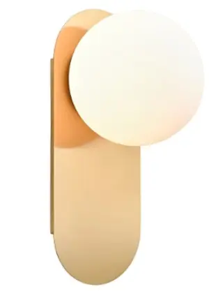 APLIQUE DE PARED SKATE G9 85-265V IP20 DORADO / BLANCO REF. HYG9GD MARCA ILUMINAK