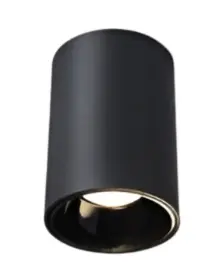 APLIQUE DE TECHO LED INTEGRADO 20W 3CCT 100-285V SUPERFICIAL CILINDRO NEGRO REF. LPC03 MARCA ILUMINAK