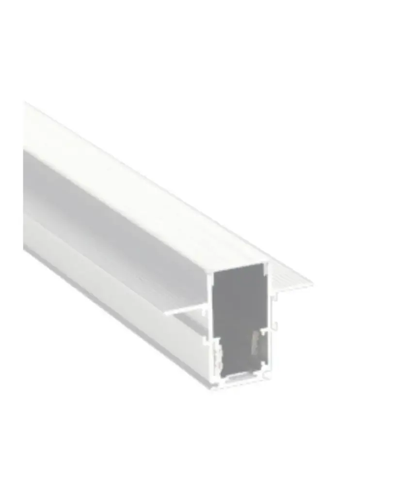 RIEL TRACK LIGHT MAGNETICO EMPOTRAR 2 MT X 6 CM X 5CM BLANCO 48 V 4 LINEAS DE COBRE REF. LS2MWH MARCA ILUMINAK