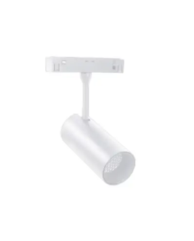 LAMPARA LED INTEGRADA T/BALA 20W 4500K 48V P/ RIEL TRACK LIGHT MAGNETICO BLANCA REF. LSTR20WNWH MARCA ILUMINAK