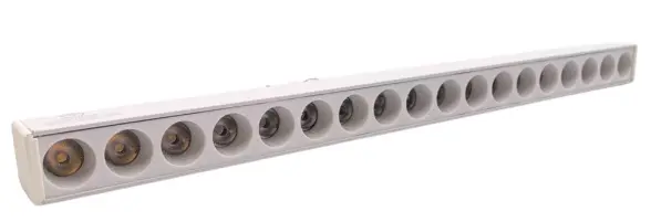 LAMPARA LED LINEAL MULTISPOT 18W 48V 4500K 33X2.5X4.5CM BLANCO P/RIEL MAG. REF. LSFM18WNWH ILUMINAK