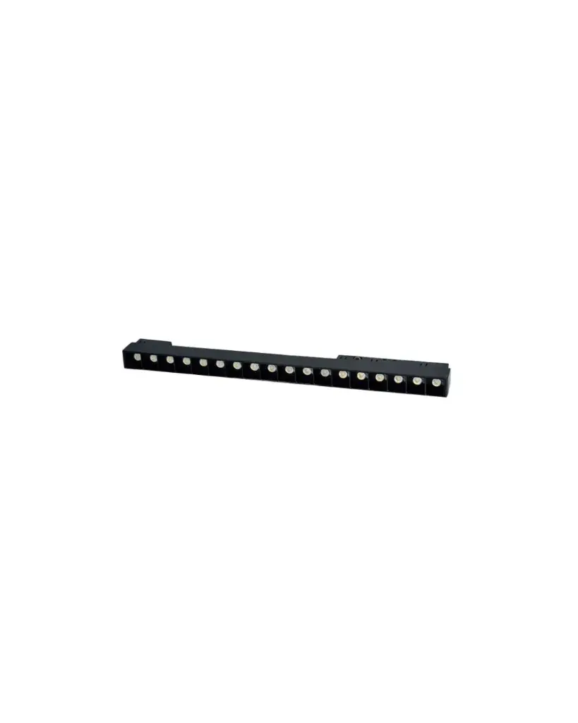 LAMPARA LED LINEAL MULTISPOT 18W 48V 4500K 33X2.5X 4.5CM NEGRO P/RIEL MAG. REF. LSFM18WN ILUMINAK