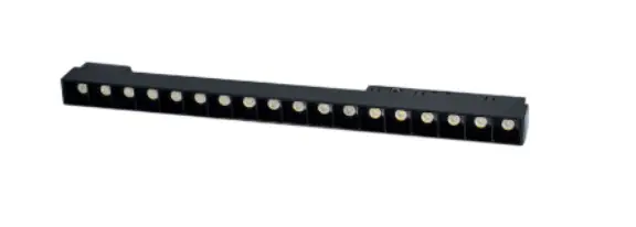 LAMPARA LED LINEAL MULTISPOT 18W 48V 4500K 33X2.5X 4.5CM NEGRO P/RIEL MAG. REF. LSFM18WN ILUMINAK