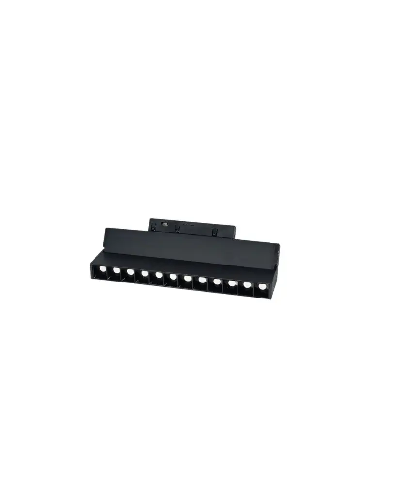 LAMP. LED MULTISPOT ORIENT. COLMENA 6W 48V 3500K 115X105X20MM NEGRO P/RIEL MAG. REF. LSFP6WW ILUMINAK