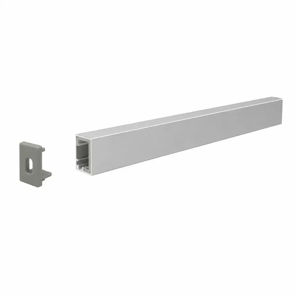 PERFIL DE ALUMINIO SUPERFICIAL ALTO P/ CINTA LED 10X10MM 3 MTS REF. FXL1010M MARCA ILUMINAK
