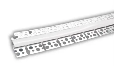 PERFIL DE ALUMINIO FLEXIBLE PARA EMPOTRAR CINTA LED 15MM 3 MTS REF. FX15 MARCA ILUMINAK