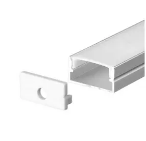 PERFIL DE ALUMINIO SUPERFICIAL PLANO P/ CINTA LED  20X10MM 3 MTS REF. FX2010M MARCA ILUMINAK