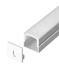 PERFIL DE ALUMINIO SUPERFICIAL ALTO P/ CINTA LED 20X20MM 3 MTS REF. FX2020M MARCA ILUMINAK