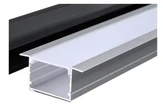 PERFIL DE ALUMINIO PARA EMPOTRAR ALTO P/ CINTA LED 30X20MM 3 MTS REF. FX3020A MARCA ILUMINAK