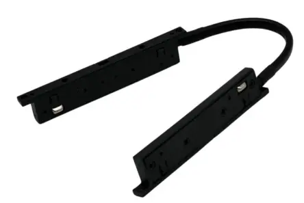ACCESORIO / CONECTOR DE CONTINUIDAD BIDIRECCIONAL 24 V P/ RIEL MAGNETICO SLIMLESS ULTRADELGADO NEGRO REF. MS09 ILUMINAK