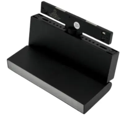 LAMPARA LED ORIENTABLE 6W 24V 3CCT 118X100X15MM NEGRO P/RIEL MAGNET. REF. MS20 ILUMINAK