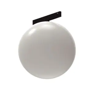 LAMPARA TRACKBALL 9W 24V 3CCT 150X165MM P/RIEL TRACK LIGTH SLIMLESS BLANCA REF. MS24 MARCA ILUMINAK