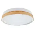 PLAFON DECORATIVO LED MIRA REDONDO 36 W 3CCT 5.5 X 31 X 31 CM BLANCO - MADERA REF. 00103132 MARCA PIERROT