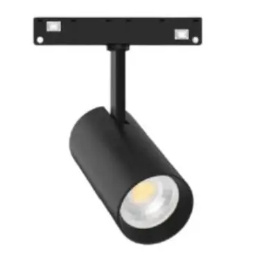 LAMPARA LED INTEGRADA T/ BALA 10 W 3000 K 48V P/ RIEL TRACK LIGHT MAGNETICO NEGRO REF. LP-CX20CB-DG212 MARCA LIPER