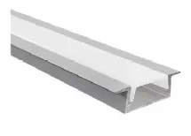PERFIL DE ALUMINIO PARA EMPOTRAR MINI P/ CINTA LED 25X6MM 2 MTS C/ DIFUSOR REF. LPTL-AP-1 MARCA LIPER