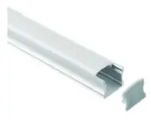 PERFIL DE ALUMINIO SUPERFICIAL MINI P/ CINTA LED 11X6.5MM 2 MTS C/ DIFUSOR REF. LPTL-AP MARCA LIPER