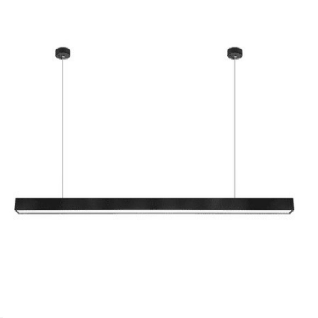 LAMPARA LED LINEAL COLGANTE 40 W 3CCT 1,20 MTS COLOR NEGRO REF. AL-YCCT-40W-BK / 11782 MARCA ANGEL LIGHT