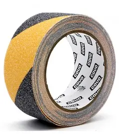CINTA ANTIRRESBALANTE SAFETY 2" X 5 MTS (ROLLO) BICOLOR REF. CV-ATS50X5-YB / 11400 MARCA COVO