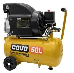 COMPRESOR DE AIRE 50 LTS 2.5 KW 3 HP 116 PSI 155 V 3.450 RPM REF. CV-AC-FL50 / 11544 MARCA COVO