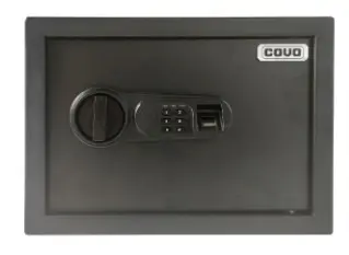 CAJA FUERTE 25 CM X 35 CM X 25 CM BIOMETRICA 6.3 KG C/ 2 LLAVES C/ NEGRO REF. CV-SFBF-2535 / 11664 MARCA COVO