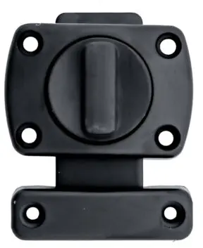 CERRADURA ROTATIVA PPARA PUERTAS C/ NEGRO REF. CV-LT-BK / 13232 MARCA COVO