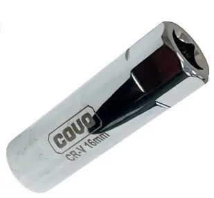 DADO HEXAGONAL 12 PUNTAS 5/8"X3/8" P/BUJIAS REF. CV-SSPV58 / 13256 MARCA COVO