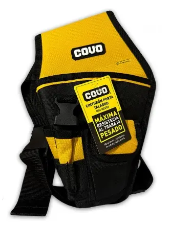 CINTURON PORTA TALADRO C/ BOLSILLOS 8"X12"X2.7" REF. CV-TB-7 / 13362 MARCA COVO