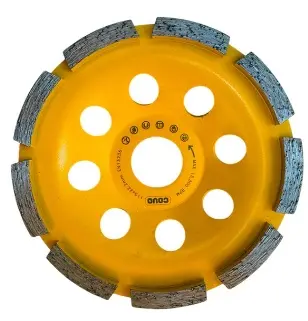DISCO DE CORTE DIAMANTADO SEGMENTADO 4 1/2" DE COPA  PARA MÁRMOL, GRANITO, CONCRETO, LADRILLO, CERÁMICA Y DESBASTAR REF. CV-GD-5115 / 13416 MARCA COVO