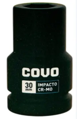 DADO DE IMPACTO 1" 30MM CUADRO 1" 6 PUNTAS REF. CV-DIS-30 / 12306 MARCA COVO