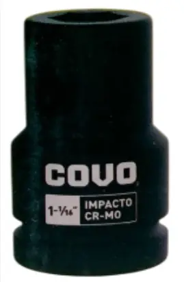 DADO DE IMPACTO 1 1/6" CUADRO 1" 6 PUNTAS REF. CV-DIS-1-1-16 / 12531 MARCA COVO
