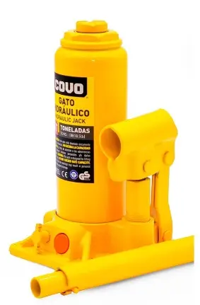 GATO HIDRAULICO TIPO BOTELLA 2 TON REF. CV-JK-2T / 9313 MARCA COVO