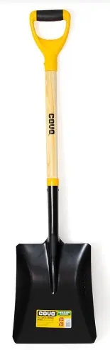 PALA CUADRADA CON CABO DE MADERA MANGO PVC DE 1MTS X 24CM REF. CV-SV-0212 / 9747 MARCA COVO