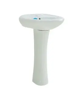 LAVAMANOS CON PEDESTAL MOD. GIONA COLOR BLANCO REF. 03-08-353 COD. 000006 MARCA AQUA NUOVA