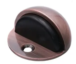 TOPE DE SEGURIDAD /FRENO PARA PUERTA T/ CODO DE PISO 2" COBRE ANTIGUO REF. CV-DS02-AC / 12458 MARCA COVO