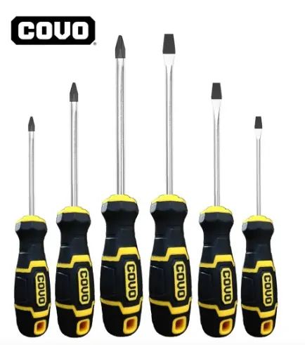 JUEGO DE DESTORNILLADOR 6 PZAS PALA/PHILLIPS REF. CV-SDSET-6PCS / 11559 MARCA COVO