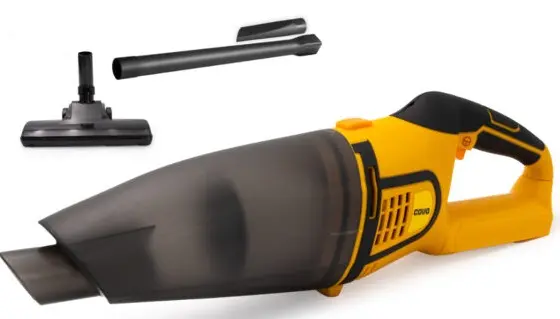 ASPIRADORA INALAMBRICA 600 ML 20V S/ CAR. NI BAT 3 ACC. REF. CV-CVC-20V / 12639 MARCA COVO