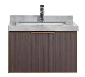 MUEBLE PARA BAÑO EN PVC 60 CM X 55 CM X 45 CM COLOR GRIS CON LAVAMANOS REF. MUE-37 MARCA UNIQUE