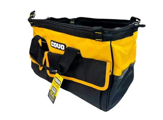 BOLSO DE HERRAMIENTA DE POLIESTER C/ ASA 11 BOLS. 40X 26X28CM REF. CV-TB-3 / 13105 MARCA COVO